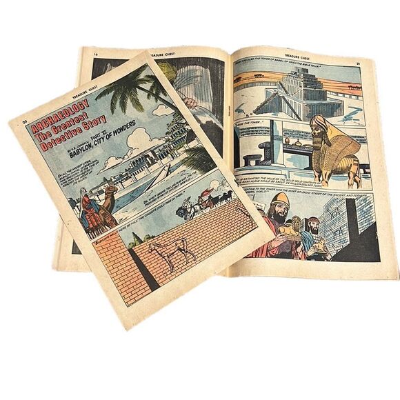 Treasure Chest Comic Book Vol21 #16 Vintage 1966 Fun & Fact Collectable Retro - Picture 5 of 10